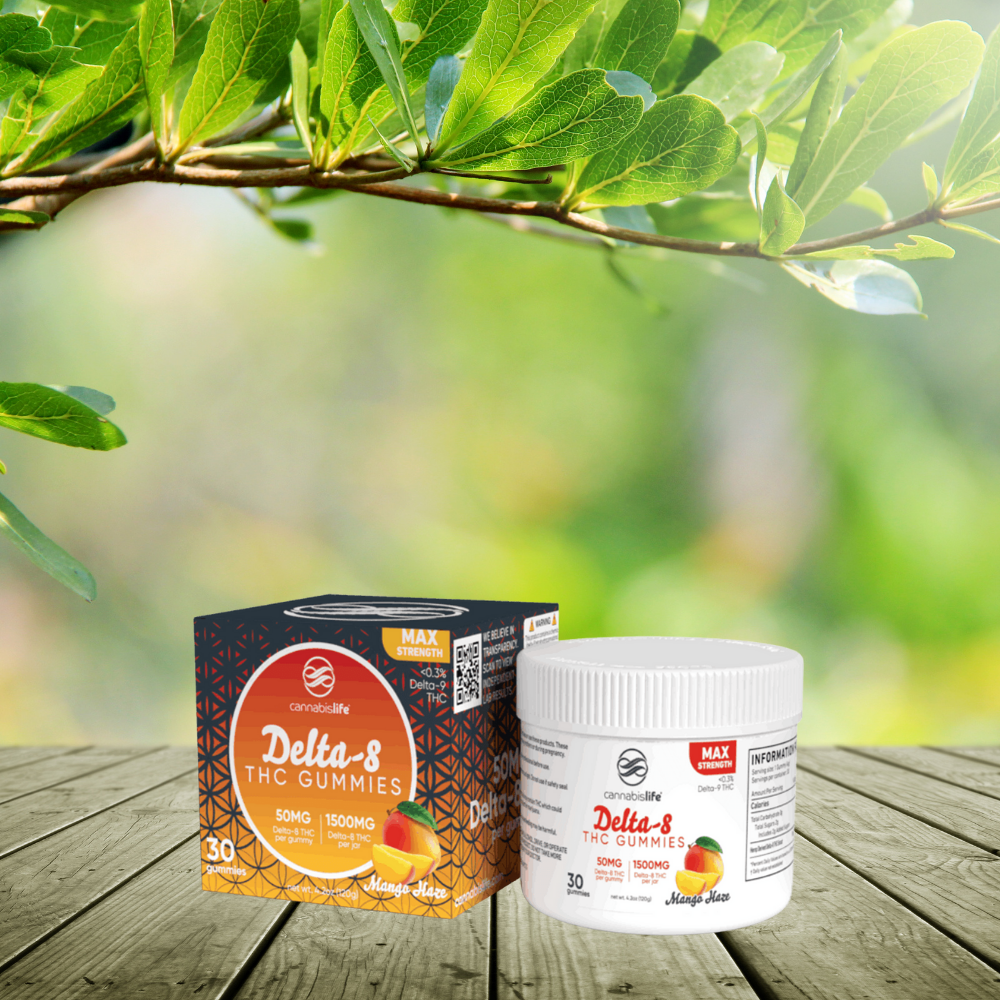 Cannabislife Mango Haze Delta-8 Gummies – (30ct) 1500mg - Image 2