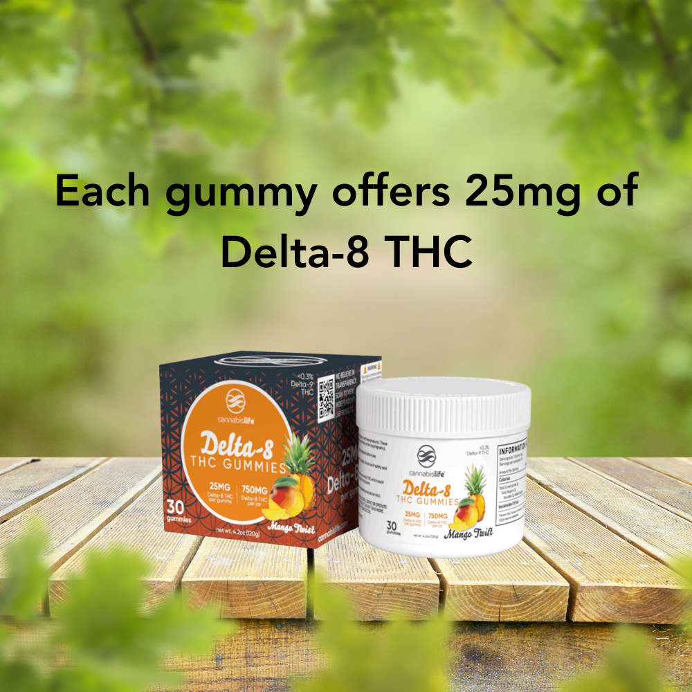 Cannabislife Mango Twist Delta-8 Gummies - Image 3