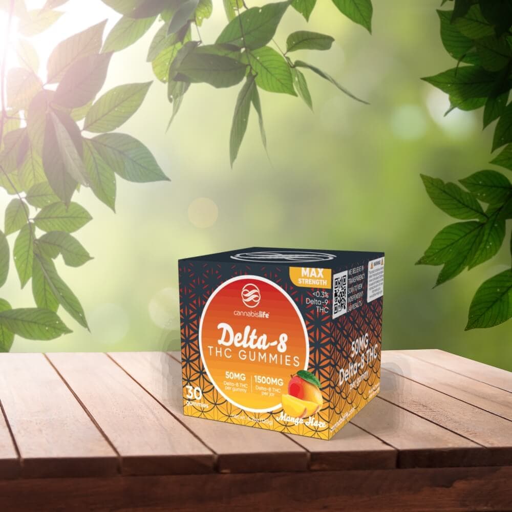 Cannabislife Mango Haze Delta-8 Gummies – (30ct) 1500mg